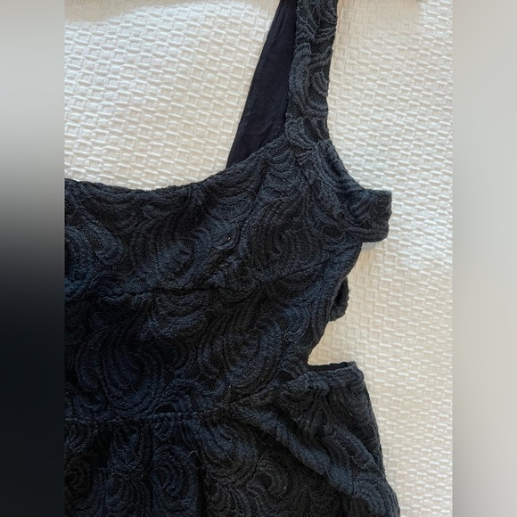 Free People Turn Back Time Black Lace Dress Size 6 - Picture 12 of 15